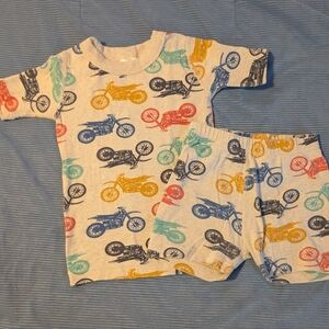 Hanna Andersson Motorcycle Print Pajama Set